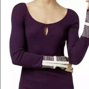 Free People Mod Cuff Striped Thermal